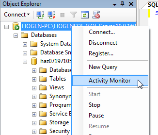 windows server on activity monitor