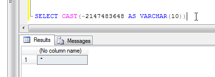 sql convert string to int