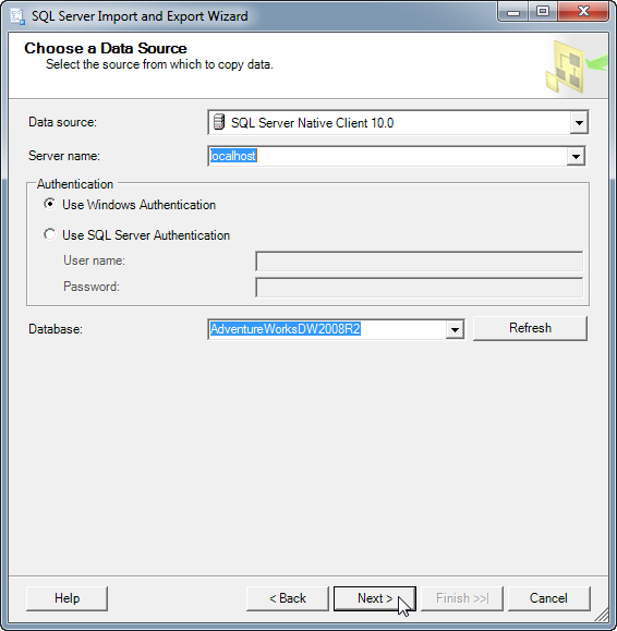 Export Table to CSV File – step by step